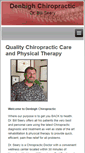 Mobile Screenshot of denbighchiropractic.com